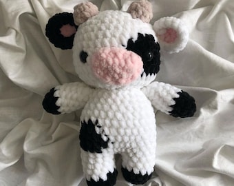 Milk Cow Plush Crochet Pattern | Milk Cow Pattern | Baby Cow Amigurumi PDF | Crochet Animal | Crochet Pattern Amigurumi |