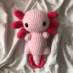 Axolotl Plush Crochet Pattern | Pink Axolotl Amigurumi | Axolotl Amigurumi | Cute Crochet Animal | Crochet Pattern Amigurumi | Baby Axolotl