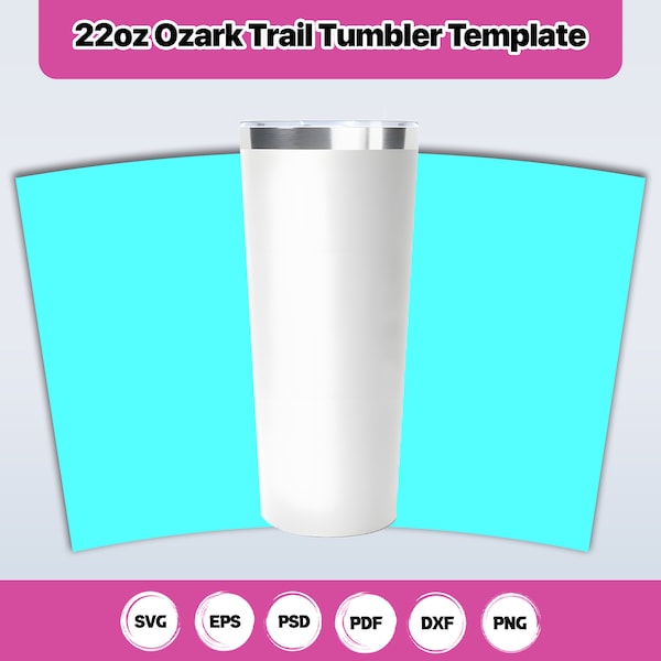 22 Unzen Ozark Trail Becher Vorlage, Full Wrap 22 Unzen Becher Vorlage, 22 Unzen Quencher, Cricut Cameo Cut Dateien