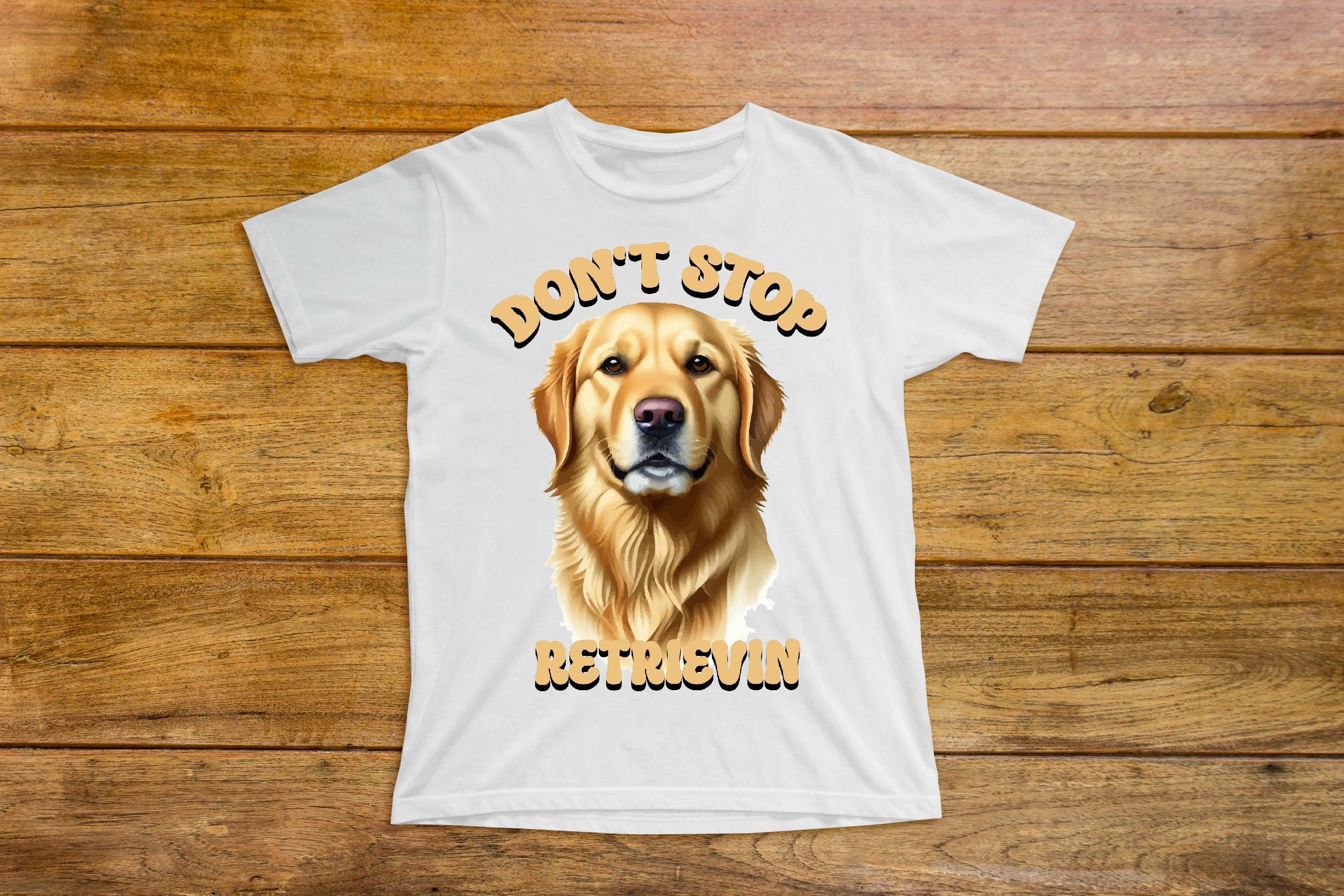 Golden Retriever T Shirt Design, Golden Retriever Coffee Mug PNG - Etsy
