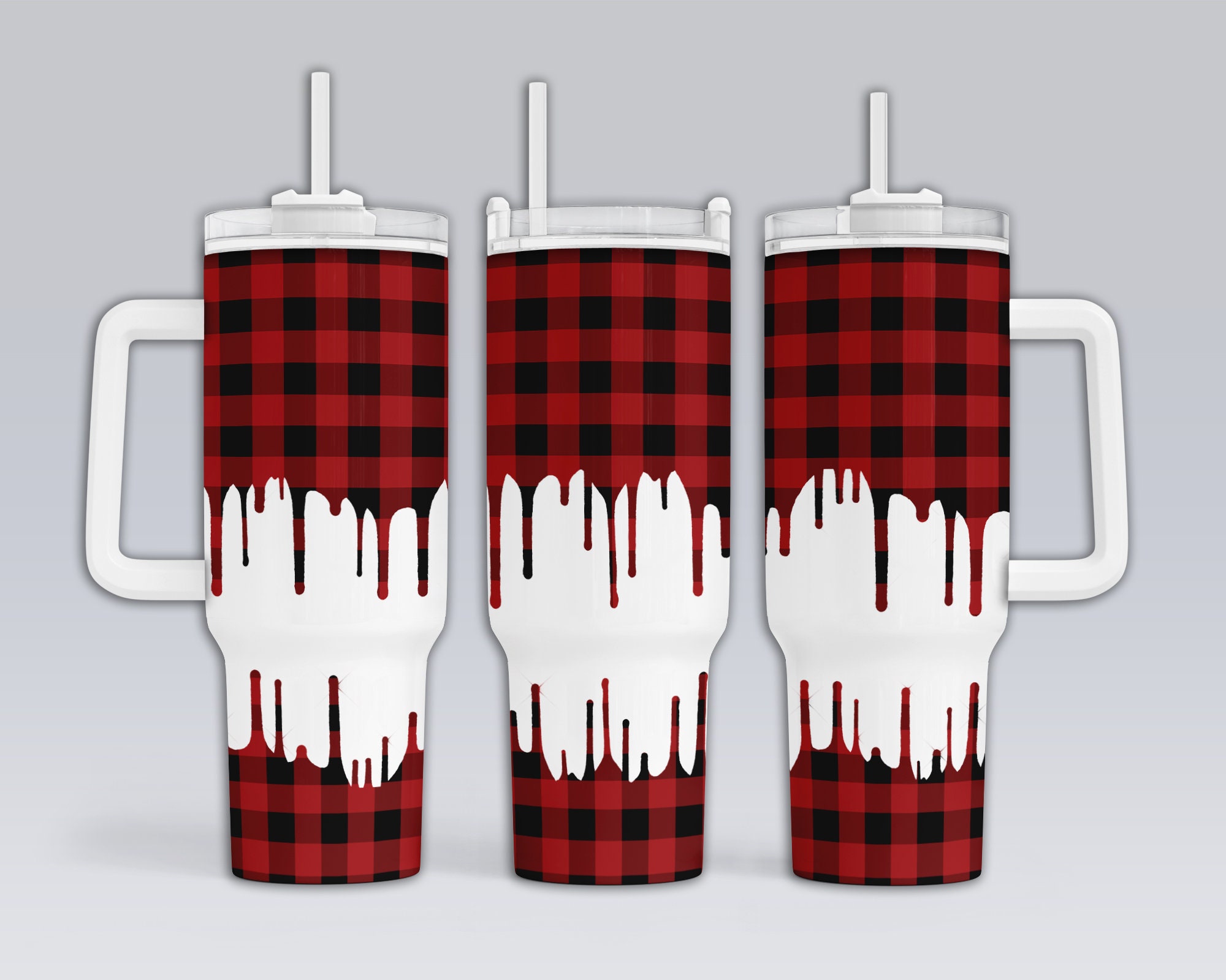 Simply Southern 40oz Tumbler in Red Plaid