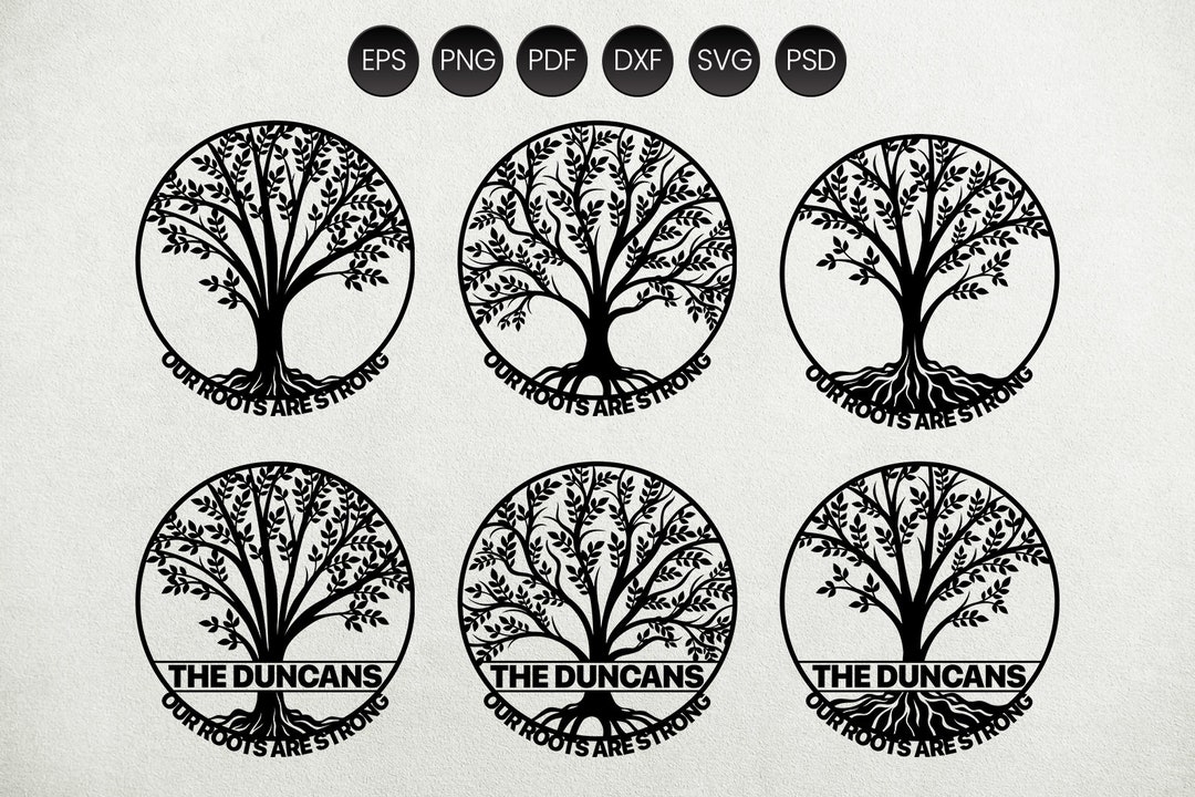 Family Tree Svg Bundle, Tree of Life Svg, Cut Files for Cricut, Family ...