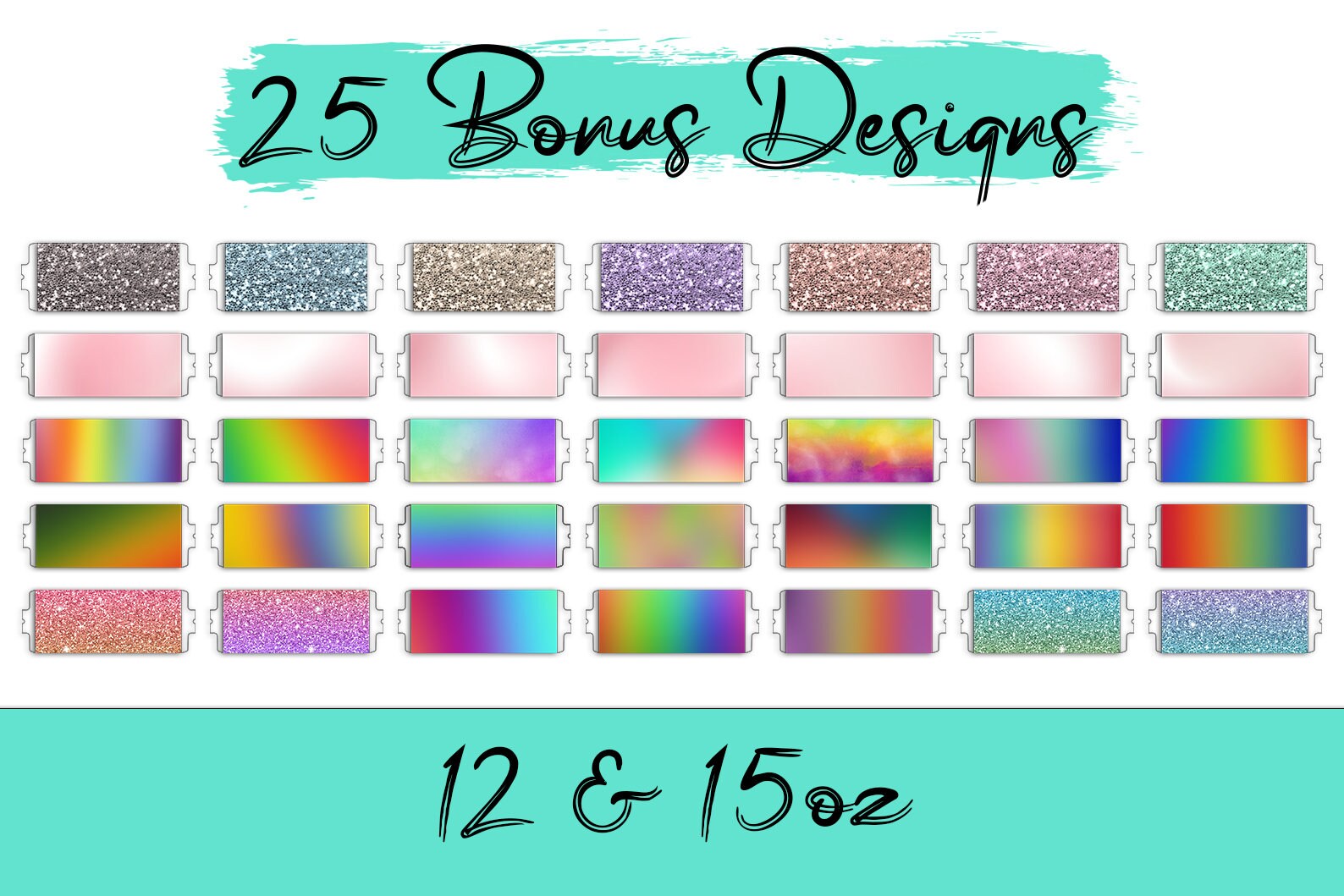 Cricut Mug Press Mug Templates 12 15oz Mug Wrap Templates Etsy