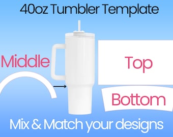 40oz Tumbler Template | Blank Tumbler Wrap Template | tumbler Template 40 oz
