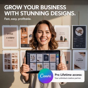 Najlepszy projekt graficzny canva Pro Plan – pełen pakiet funkcji premium, zestaw marki i nieograniczone zasoby – stały dostęp – natychmiastowa dostawa cyfrowa