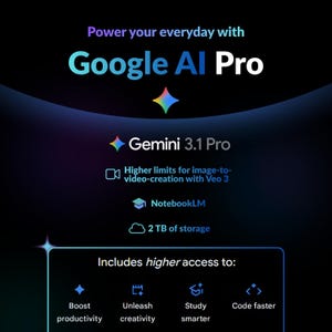 Google One Premium Subscription 2TB - Gemini Advanced AI Access - 12 Months Storage Upgrade - Google Photos & Drive - Full Warranty