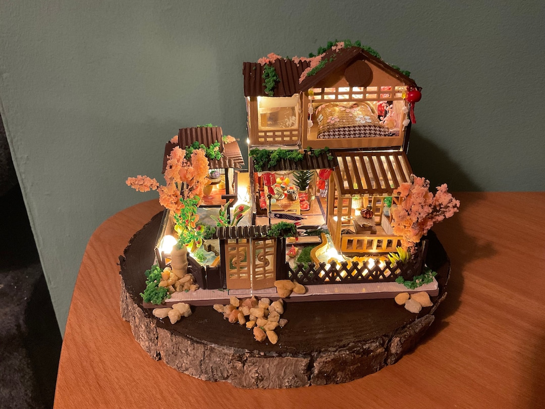 Miniature Japanese House fully Complete and Handmade Etsy