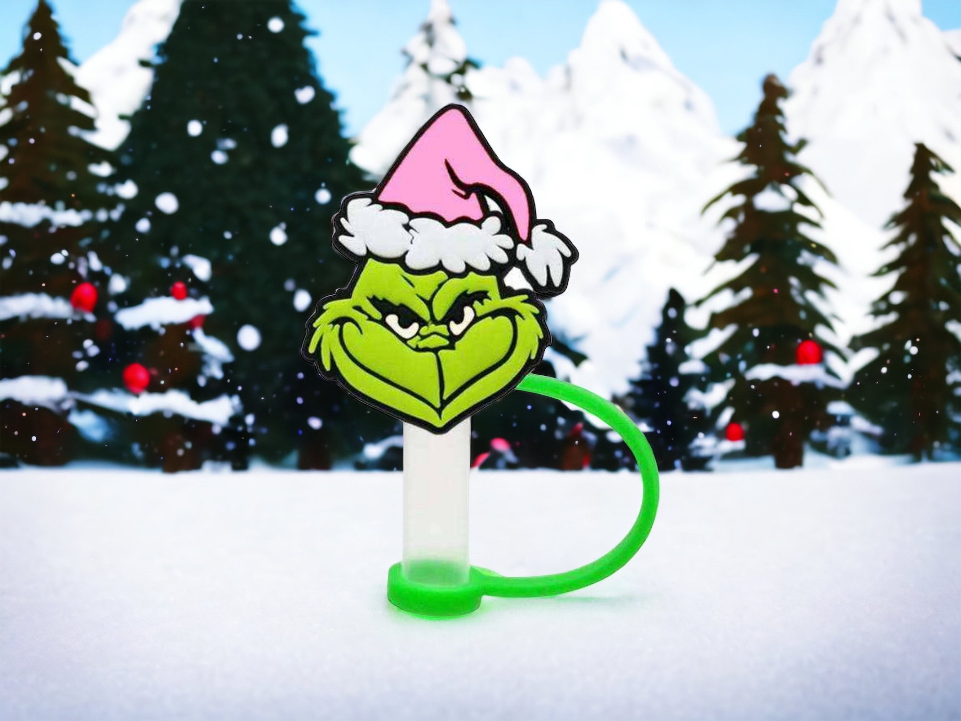 Christmas Green Guy Straw Topper – Etch and Ember