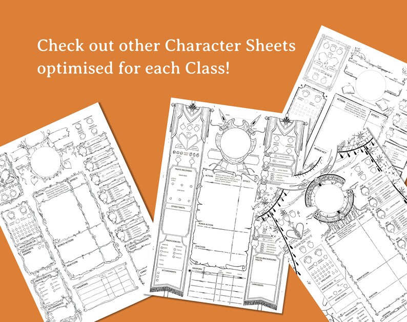 Dnd Cleric Character Sheet - Etsy
