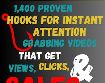 Hooked: 1,400 Proven Hooks For Instant Attention-Grabbing Videos