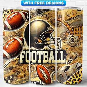 Football Tumbler Wrap PNG, Sport, Sublimationsdesign