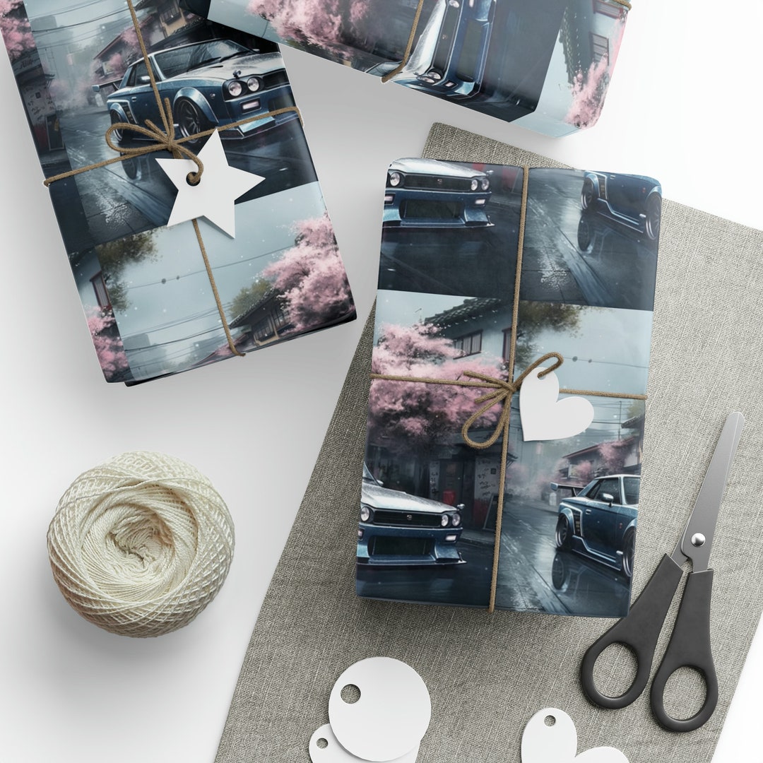 Wrapping Paper Car Gift Wrapping Paper Car Wrapping Paper Etsy