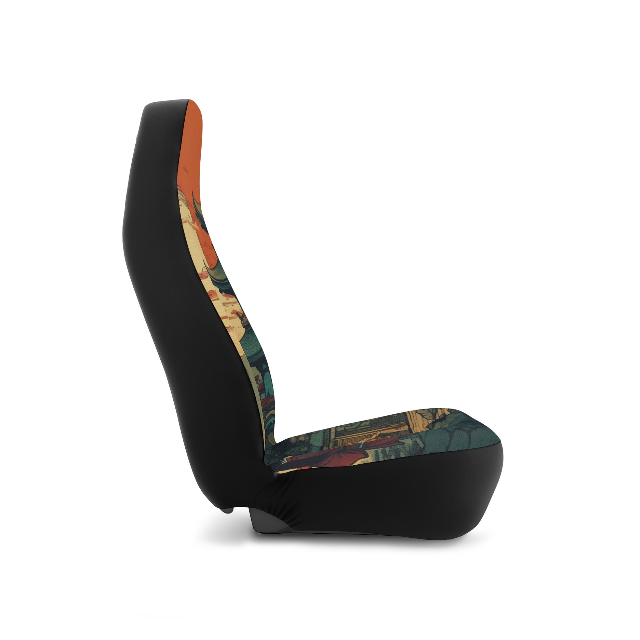 Unique graphic design seat covers, new car gifts, new driver car gift