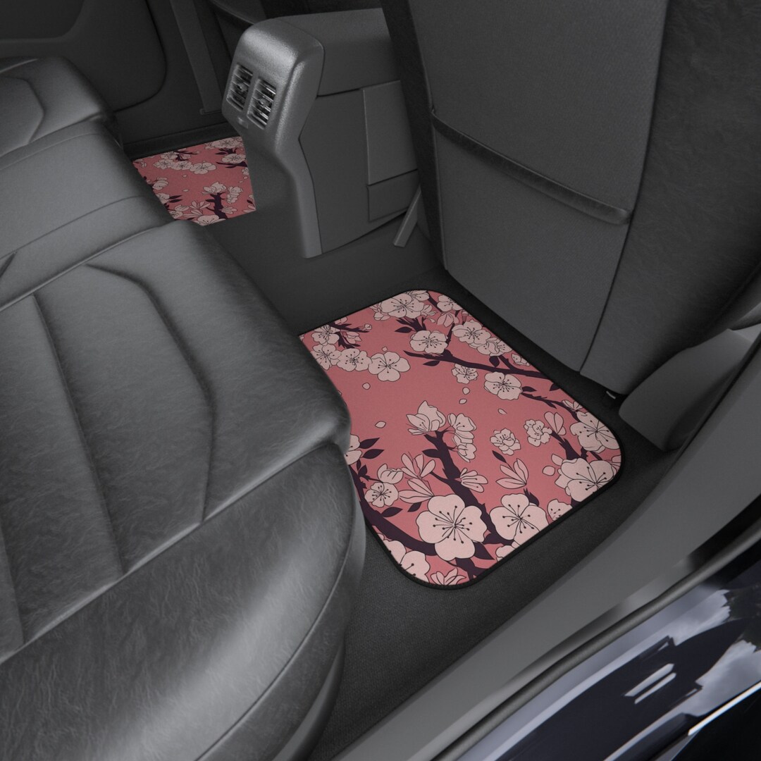 Cherry Blossom Graphic Design, Cherry Blossom Anime Car Mats, Anime Car