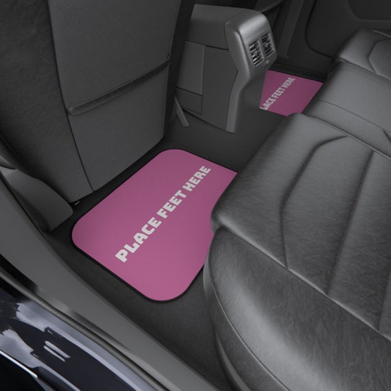 Car Floor Mat Pink Unique Car Mats Back Seat Car Mat Set Funny place FEET Here in Pink Back Seat Decor Etsy UK