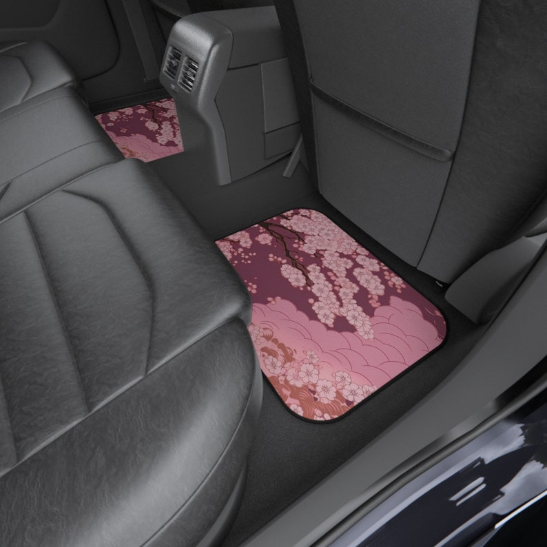 Cherry Blossom Graphic Design, Cherry Blossom Anime Car Mats, Anime Car
