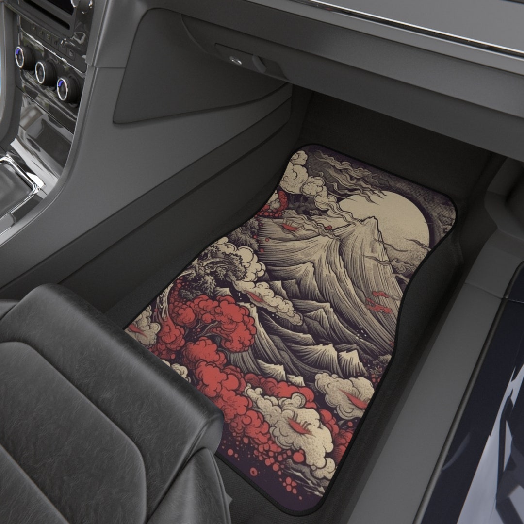 Car Floor Mat, Anime Car Floor Mats, Japanese Inspired Art Style Car