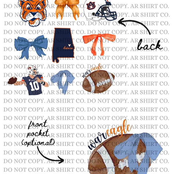 Auburn Tigers Coquette Digital Download, Png, Svg, Pdf, Jpg SEC Football Teams