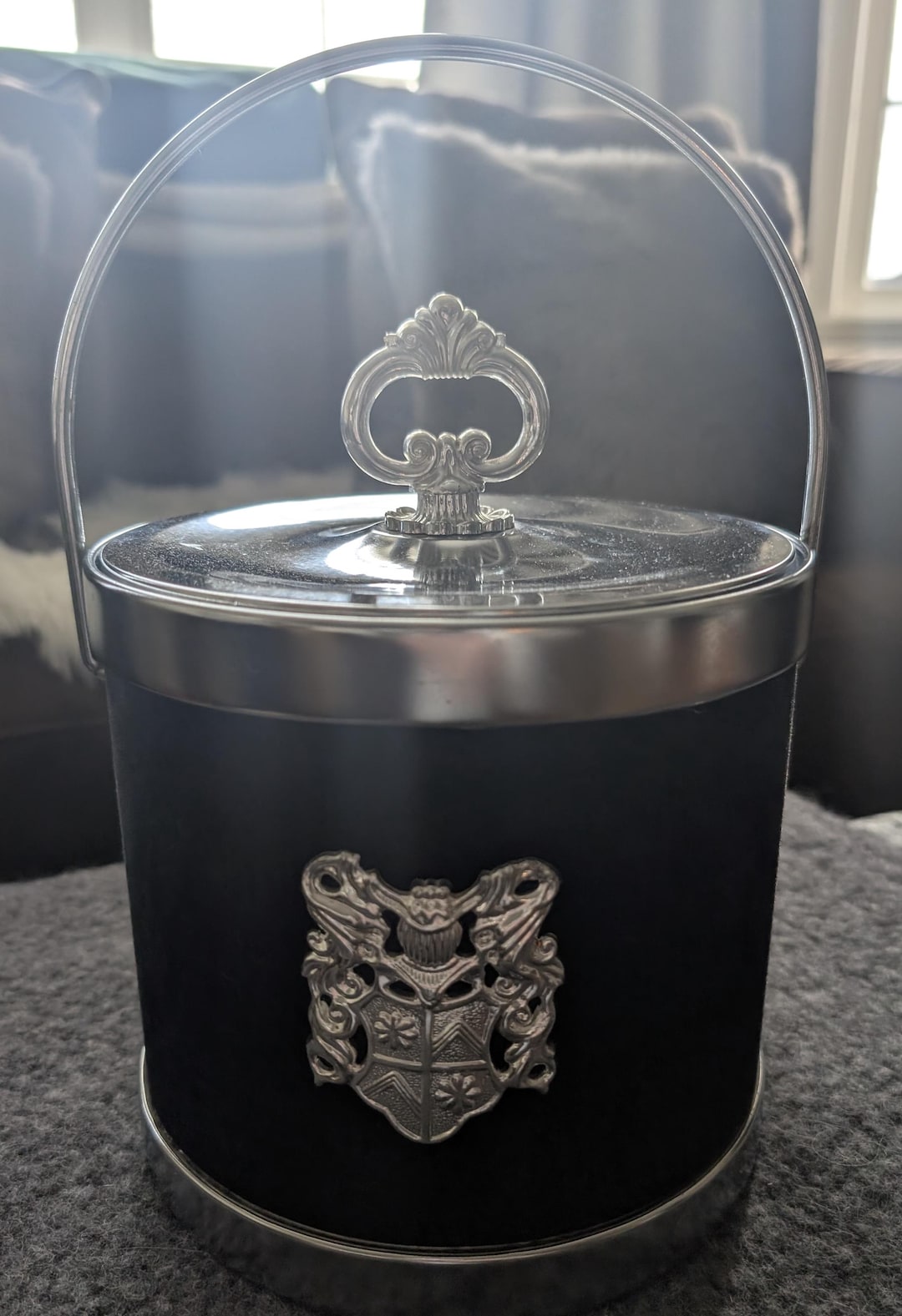 Vintage 1980s Ice Bucket – Retro Barware, Mid-century Cocktail ...