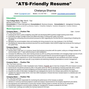 Resume Template, Professional ATS Resume Template One Page, Clean Modern Resume Template 2023, CV Template, Cover Letter, Full-time Job CV
