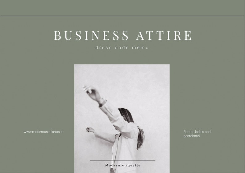 Business Dress Code Guide for Men and Women - Etsy
