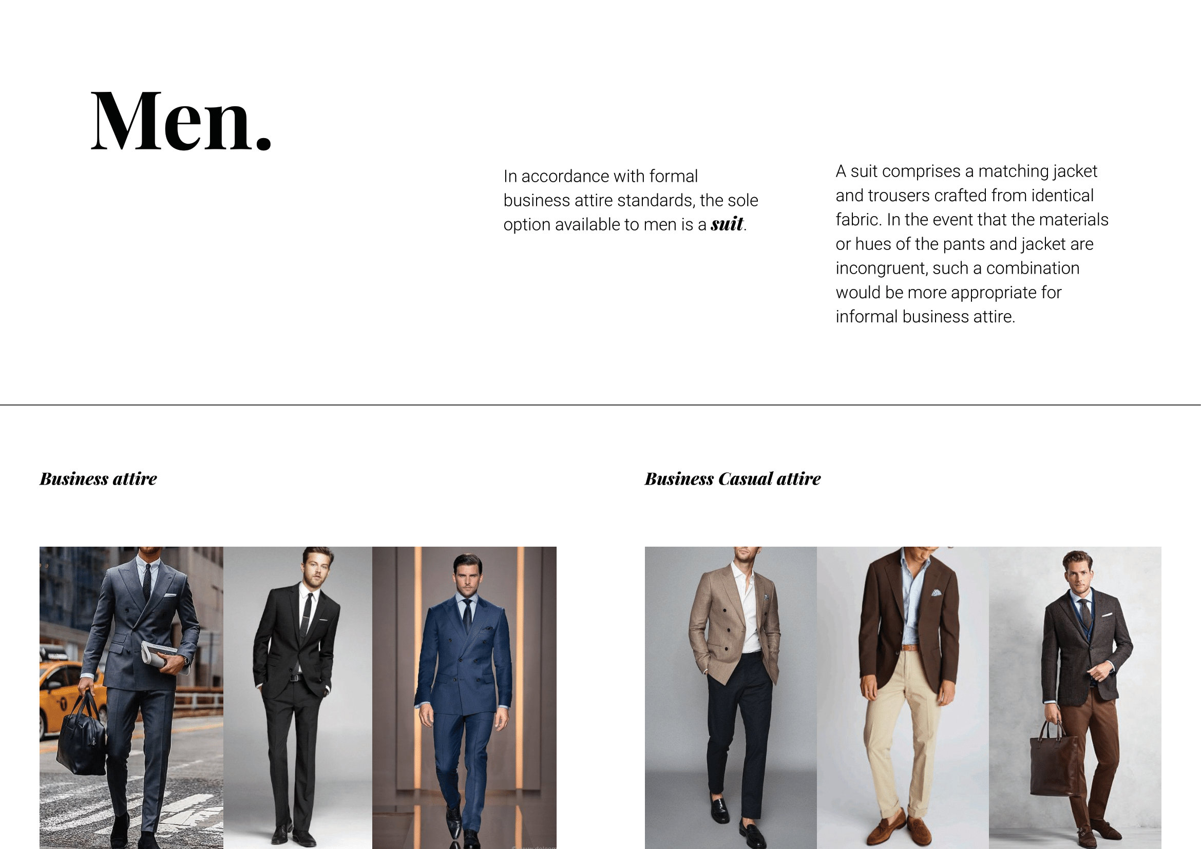 Business Dress Code Guide for Men and Women - Etsy