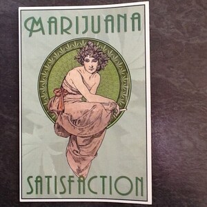 Carte postale originale Marijuana Satisfaction