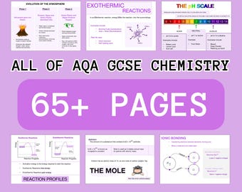 Das GANZE der AQA GCSE Chemie - Versionshinweise | 65+ Seiten