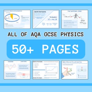 TODO el examen GCSE de Física de AQA: notas de revisión / más de 50 páginas