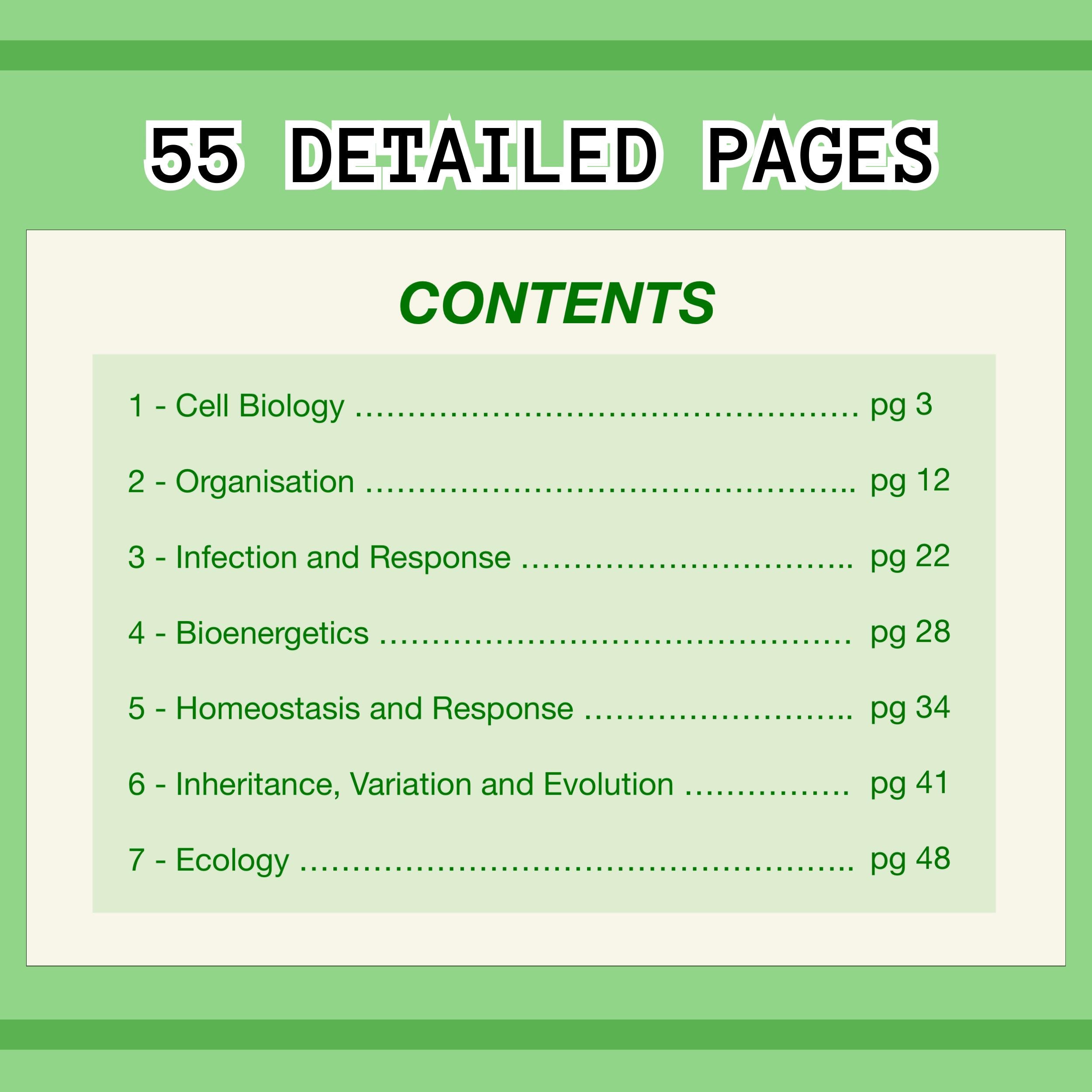 The WHOLE of AQA GCSE Biology - Revision Notes | 50+ Pages - Etsy UK