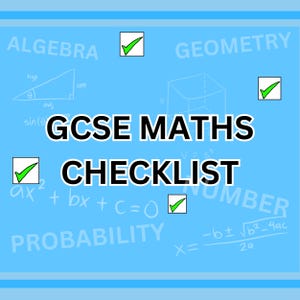 GCSE Maths Checklist (KOMPLETTE LISTE)