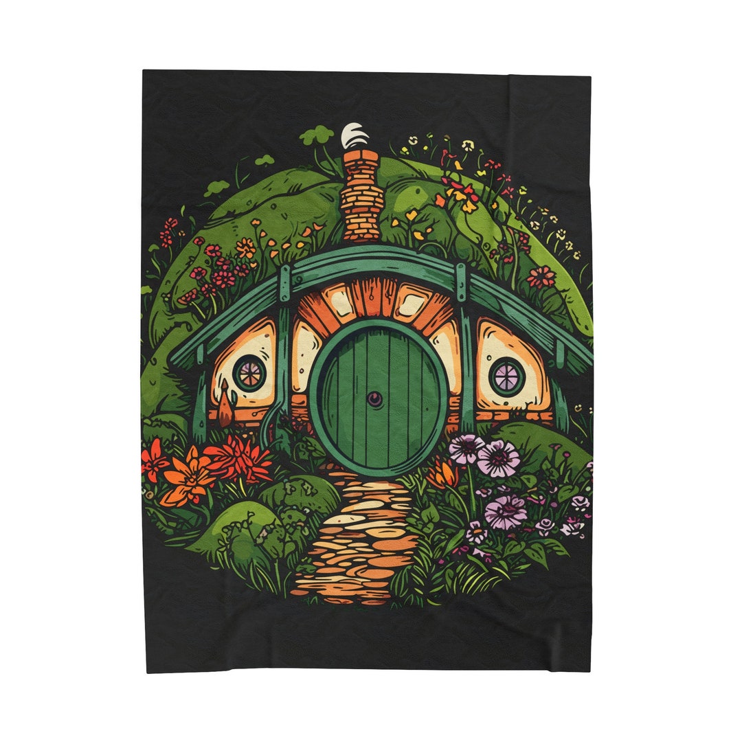 LOTR Hobbitcore Throw Blanket Lord of the Rings Inspired Etsy