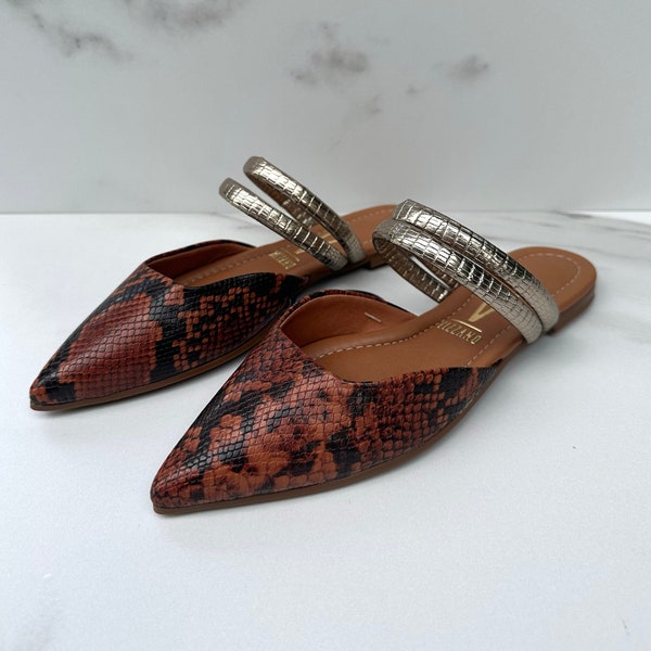snakeskin mules