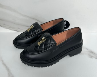 Vizzano Women's Balck Platform Loafers