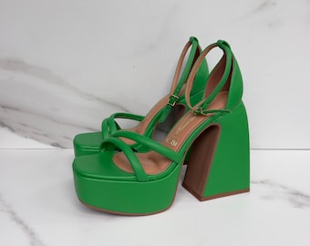 Vizzano Sandalias de mujer con tira al tobillo y plataforma de