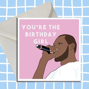 Biglietto di auguri di compleanno Stormzy, ragazza del compleanno, divertente, biglietto di auguri