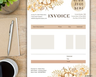 invoice template : invoice generator , consulting invoice , Enhance your company's image with this customizable invoice template
