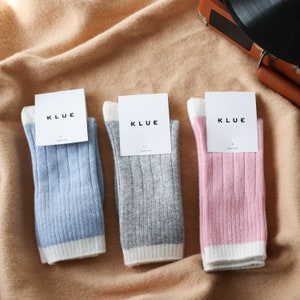 Merino Wool Socks Set: MISTY Bundle, Soft Knit Socks (3 Pairs)