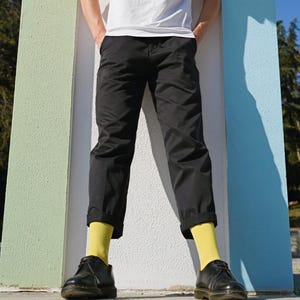 Bunte, einfarbige Socken aus Bio-Baumwolle, weich und atmungsaktiv – Geschenkidee und modisches Accessoire Bild 3