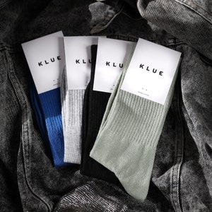 Organic cotton colorful tennis crew Socks Pack x4 | SOLID