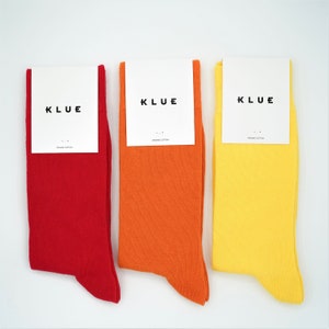 Organic cotton colorful Solid Socks Pack x6 PASTEL image 3