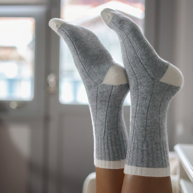 Warme en lichtgewicht premium merinowollen sokken, cadeauzakje PACK X3 MISTY afbeelding 2