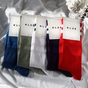 Organic cotton colorful tennis crew Socks Pack x5 | FLASH