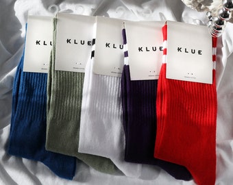 Organic cotton colorful tennis crew Socks Pack x5 | FLASH