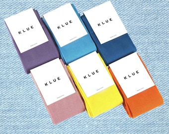 Organic cotton colorful Solid Socks Pack x6 | PASTEL