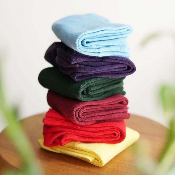 Organic cotton colorful socks with ethical production