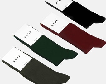 KLUE organic cotton colorful Solid Socks Pack x4 | EARTH