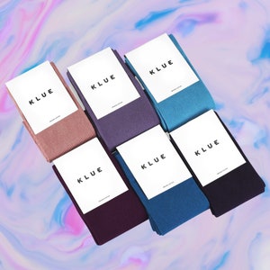 Organic cotton colorful Solid Socks Pack x6 | SKY