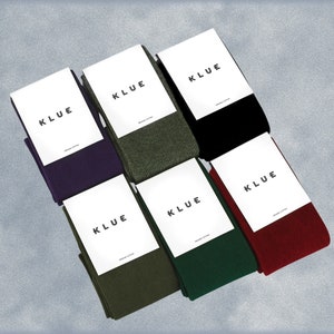 KLUE organic cotton colorful Solid Socks Pack x6 | NIGHT
