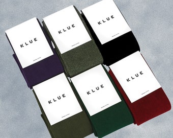 KLUE organic cotton colorful Solid Socks Pack x6 | NIGHT